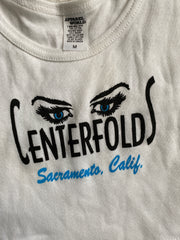White Centerfold's Cropped Tank Top
