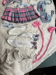 Pink, Blue, & White "School Girl" Feature Dancing Costume From Trashy Lingerie
