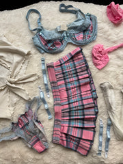 Pink, Blue, & White "School Girl" Feature Dancing Costume From Trashy Lingerie