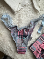 Pink, Blue, & White "School Girl" Feature Dancing Costume From Trashy Lingerie