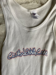 White "ClubJenna" Tank Top