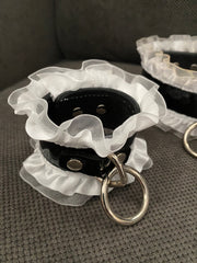 Black & White Collar Necklace & Cuff Bracelet Set from Movie/Photoshoot