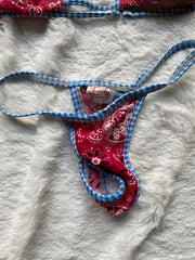 Red, white, & blue Trashy Lingerie bikini from JKP photoshoot/film