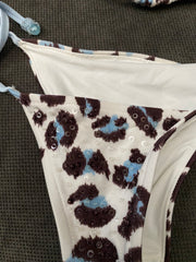 Blue & White Beaded Bikini from JJ movie