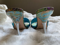 Multi-Colored Heels & Beaded Bikini from Glamour Photoshoot & Live-Stream