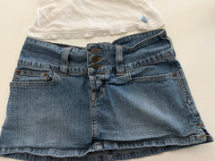 White Tank Top & Denim Skirt from Photoshoot