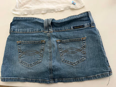 White Tank Top & Denim Skirt from Photoshoot