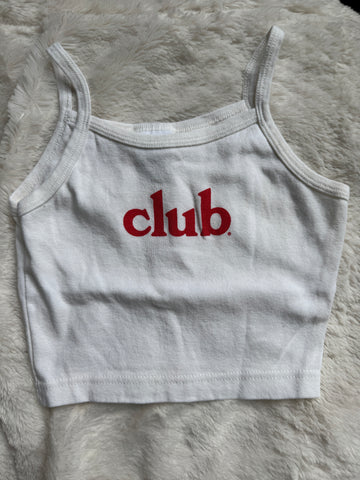 White Club Tank Top w/ Autographed Pics