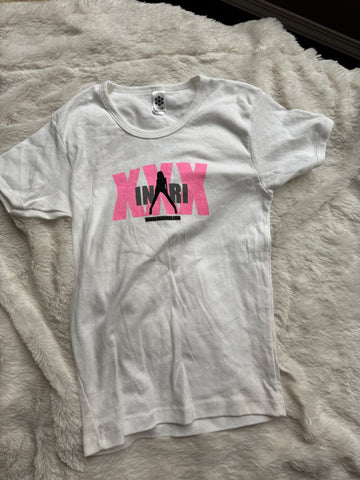 White Inari Vachs T-Shirt w/Autographed Photos