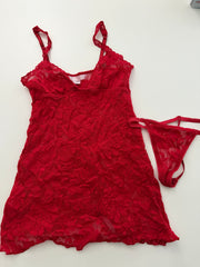 Red Lace Dress Set from Photoshoot/Film Appearance