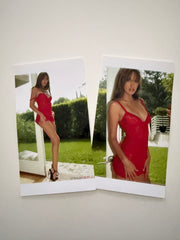 Red Lace Dress Set from Photoshoot/Film Appearance