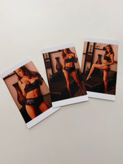 Black Lace Set with Black Glitter Wedges From Film Appearance