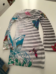 Ed Hardy Hoodie & Denim Shorts From Miami Beach Photoshoot