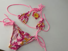 Pink & Yellow Bikini w/Flower from Photoshoot