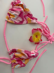Pink & Yellow Bikini w/Flower from Photoshoot