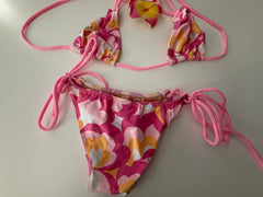 Pink & Yellow Bikini w/Flower from Photoshoot