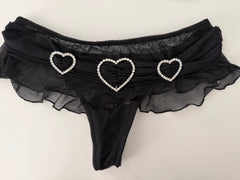 Black Rhinestone Sheer Set from Film Appearance