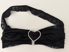 Black Rhinestone Sheer Set from Film Appearance
