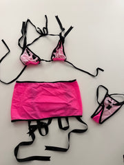 Hot Pink & Black 3-Piece Set from Film