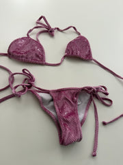 Iridescent Pink Bikini From Touring Photoshoot
