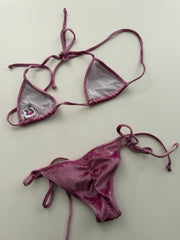 Iridescent Pink Bikini From Touring Photoshoot