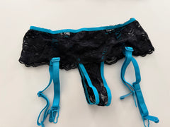 Black & Blue Lacy Set from Film Appearance