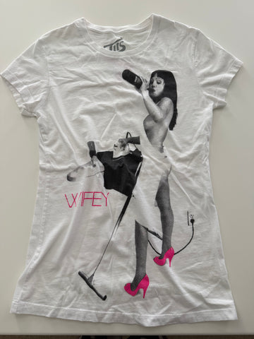 White & Black Tits Brand T-shirt w/Autographed Pics