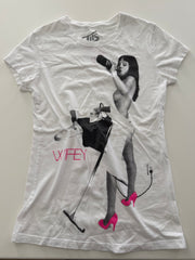 White & Black Tits Brand T-shirt w/Autographed Pics