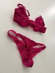 Hot Pink Lace Set from Two Films