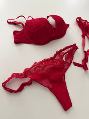 Red Lacy Set from Photoshoot