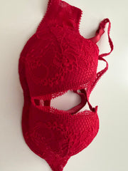 Red Lacy Set from Photoshoot