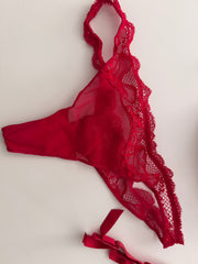 Red Lacy Set from Photoshoot