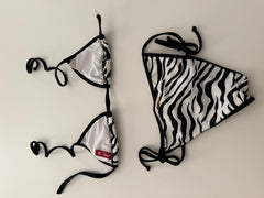 Black & White Zebra Bikini from Film Appearance