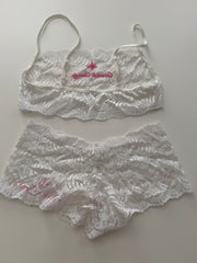 White Lace Chronic Candy Set from Early Photoshoot/Film
