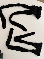 2 Patterned Net Tights from Famous Film/Photoshoot