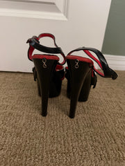 Red Two-Piece Set & Black Heels from Film Appearance