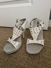 White Heels w/Rhinestones from Film Cover