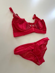 Hot Pink/Red 2-Piece Set From Instagram Photoshoot
