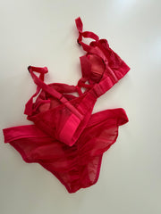 Hot Pink/Red 2-Piece Set From Instagram Photoshoot