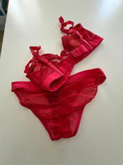 Hot Pink/Red 2-Piece Set From Instagram Photoshoot