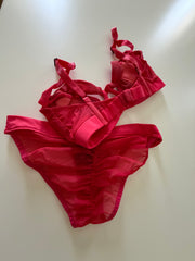 Hot Pink/Red 2-Piece Set From Instagram Photoshoot