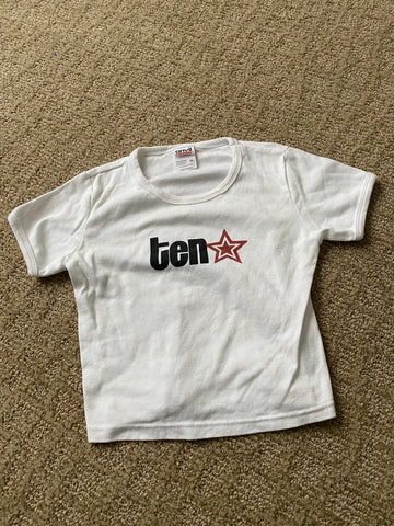 "TEN" White T-Shirt ~ Autographed