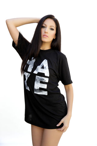 Unisex Fit Black HAZE "Smoke" T-Shirt (poly-cotton blend)~ Limited Edition (Size SMALL only!)