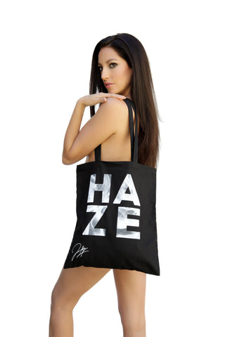 "Perfectly-Imperfect"  Black HAZE 'Smoke' tote bag~ Limited Edition